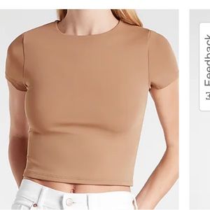 Body contour cropped tee - NWT
